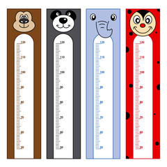 Obraz premium Bumper children meter wall. Animals Stickers
