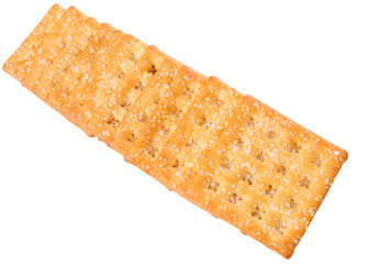 Sugar crackers over white background