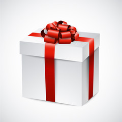 Realistic 3d gift box.