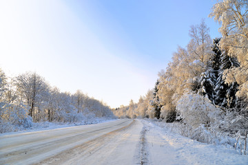 Снежная дорога