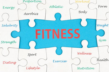 Fitness concept words