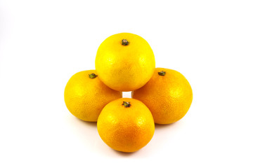 orange on white background