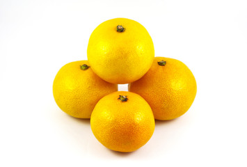 orange on white background