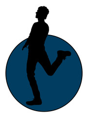 Jumping Man Silhouette
