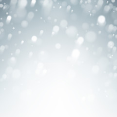 Christmas background with fallen snowflakes.