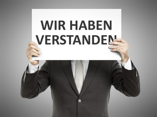 business man message