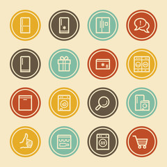 Kitchen Appliances , Color Circle Buttons