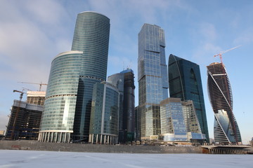 Famous and Beautiful  view Skyscrapers City international busine