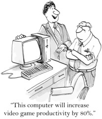 "...computer will increase video game productivity 80%."