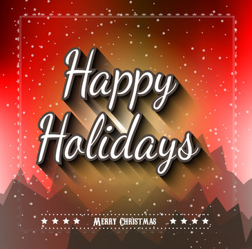 2015 Christmas Greeting Card for happy Holiday