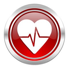 pulse icon, heart rate sign