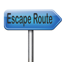 escape route to safety