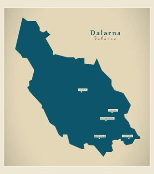 Modern Map - Dalarna SE