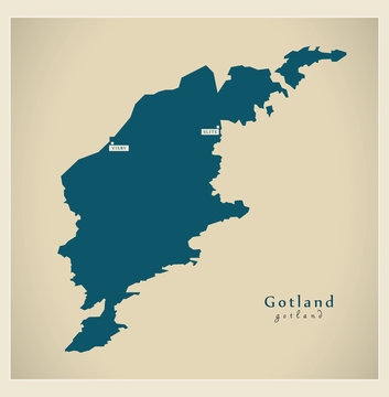 Modern Map - Gotland SE