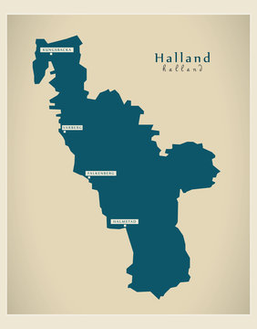 Modern Map - Halland SE