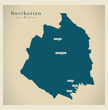 Modern Map - Norrbotten SE