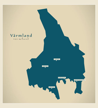 Modern Map - Värmland SE