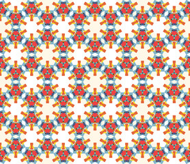 Abstract colorful  kaleidoscopic seamless background