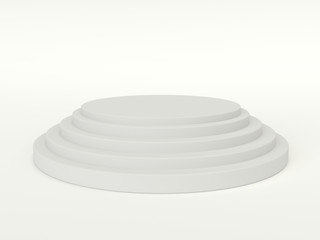 White posium - Pedestal