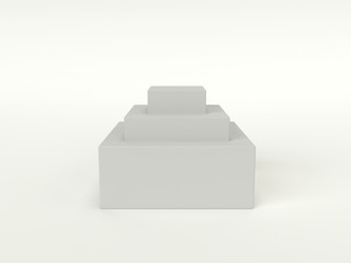White square Podium
