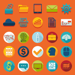 Set of business icons