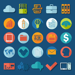 Set of business icons