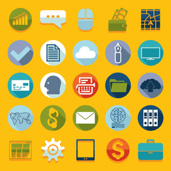 Set of business icons