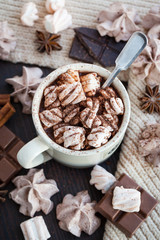 Hot chocolate with marshmallows