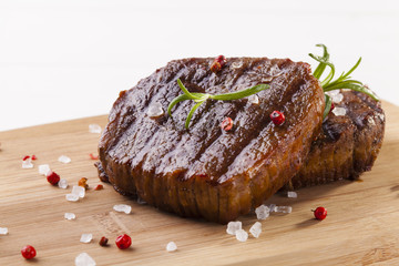 Grilled beef steak