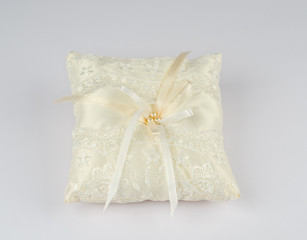 Beautiful pillow for wedding rings