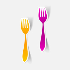 realistic design element: fork