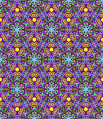 seamless geometry vintage pattern, ethnic style ornament