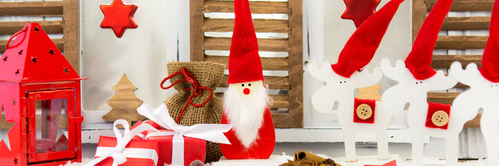 weihnachtsdekoration als banner