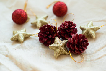 Christmas cones and stars