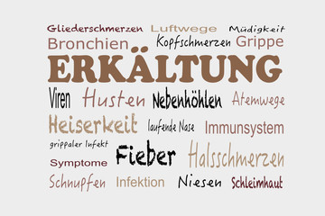 tag cloud Erk&auml;ltung