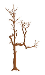 Obraz premium Dead Tree Vector Design