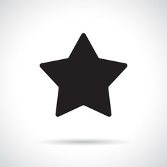 Star symbol with shadow.