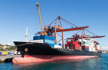 Fototapeta premium Container Ship