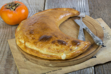 Hachapuri crescent shaped.