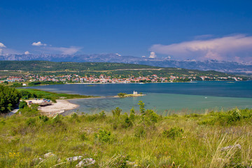 Posedarje bay and Velebit mountain