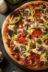 Homemade Hot Supreme PIzza