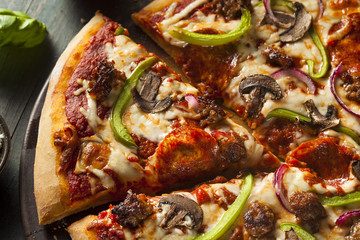 Homemade Hot Supreme PIzza © Brent Hofacker