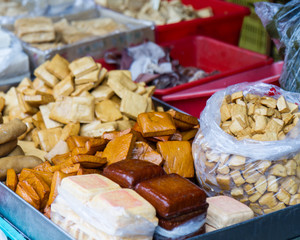 Tofu at traditional Taiwan market