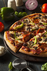 Homemade Hot Supreme PIzza