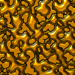 Shiny abstract in gold