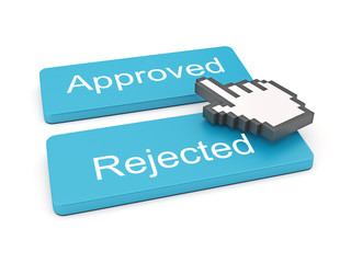 Choice buttons Approved or  Rejected 