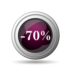 70 percent discount icon
