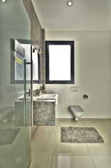 Modern bathroom in luxury villa