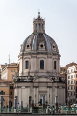 Fototapeta na wymiar Santa Maria di Loreto church in Rome