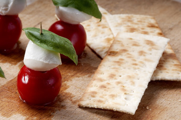 Mozzarella and basil